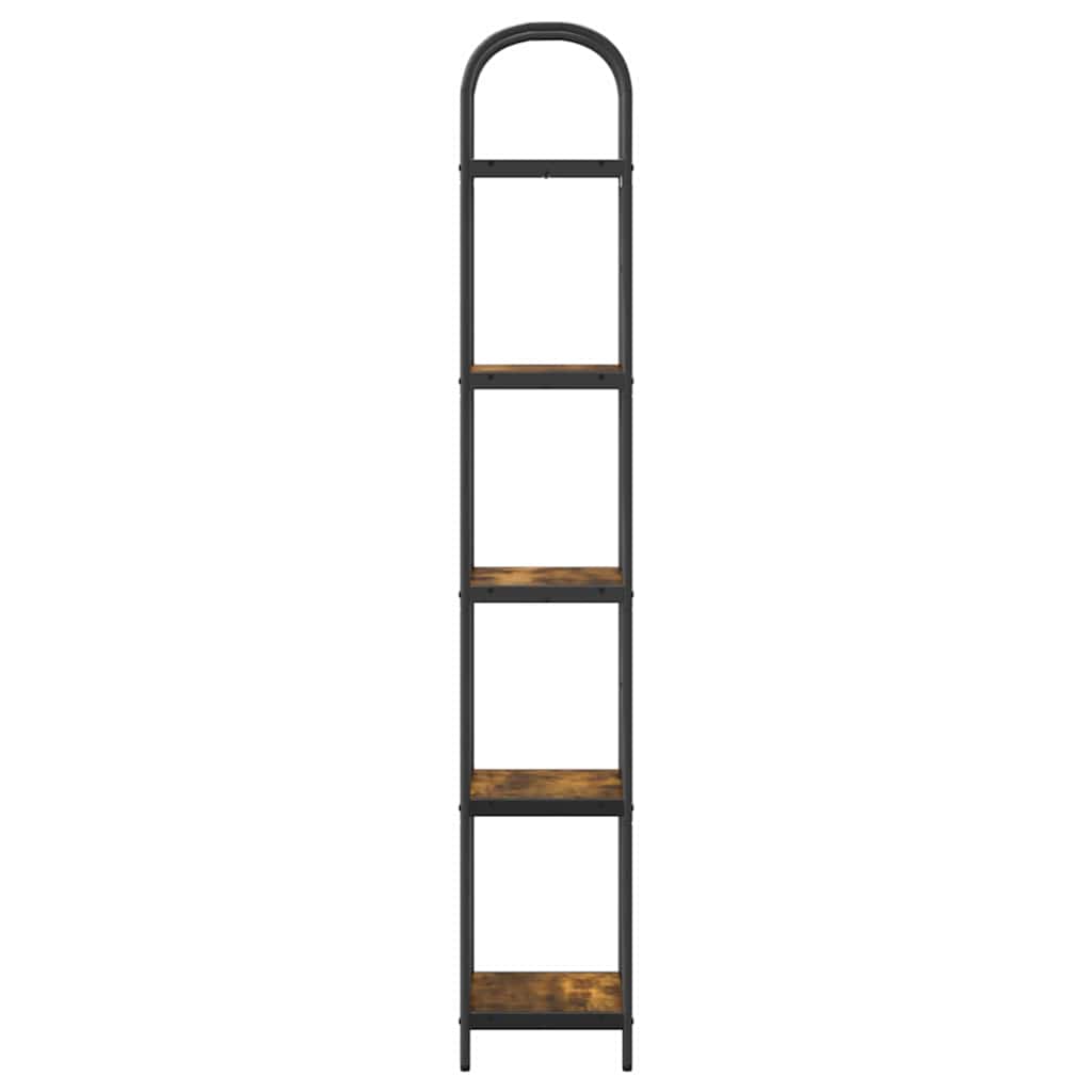 Bogreol Røget eg 40 x 30 x 183 cm Konstrueret træ