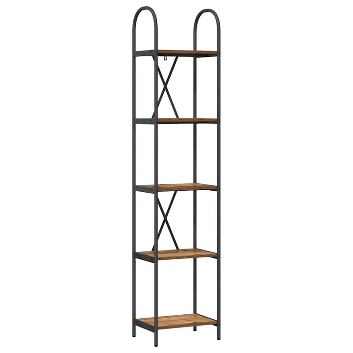 Bogreol Gammelt træ 40 x 30 x 183 cm Konstrueret træ