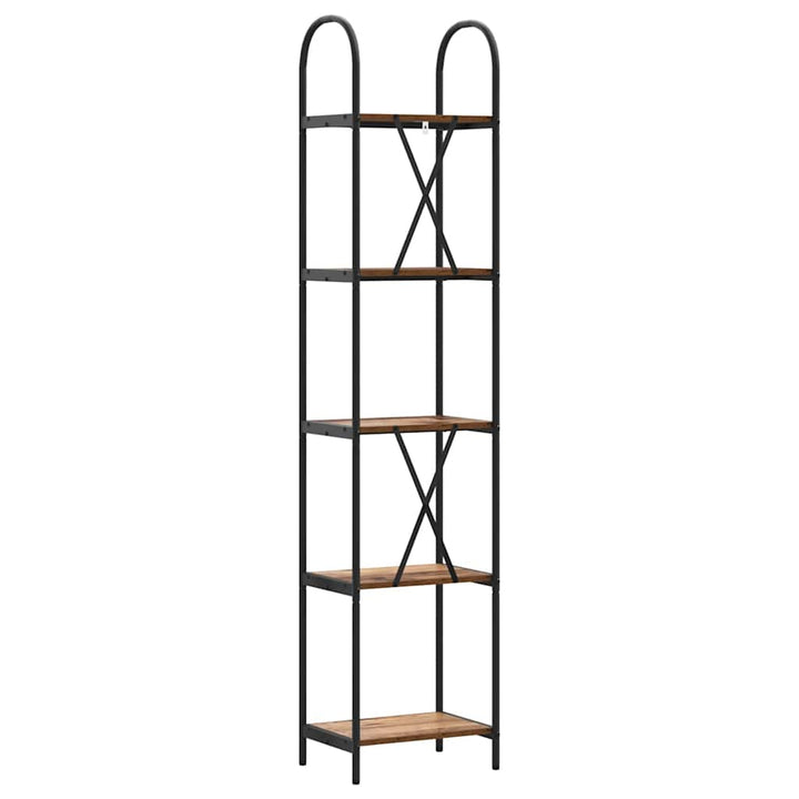 Bogreol Gammelt træ 40 x 30 x 183 cm Konstrueret træ