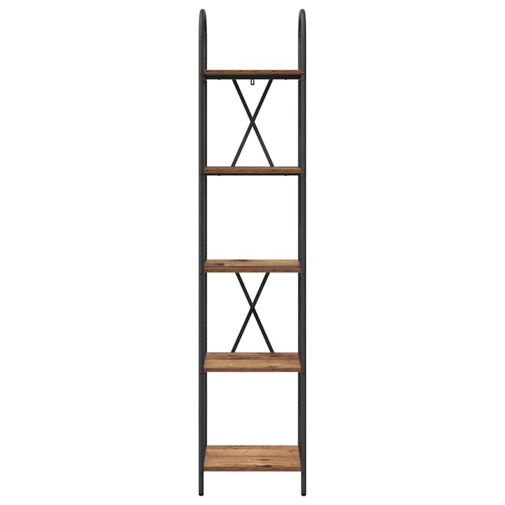 Bogreol Gammelt træ 40 x 30 x 183 cm Konstrueret træ