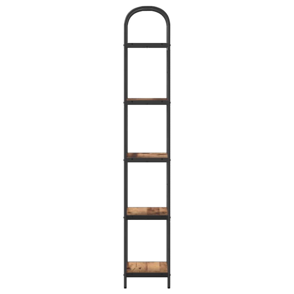 Bogreol Gammelt træ 40 x 30 x 183 cm Konstrueret træ