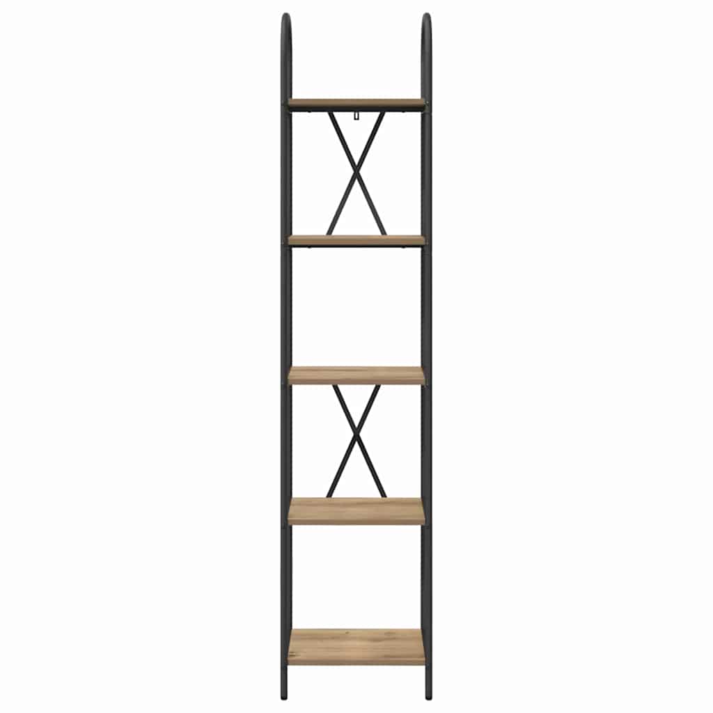 Bogreol Artisan Egetræ 40 x 30 x 183 cm Konstrueret træ