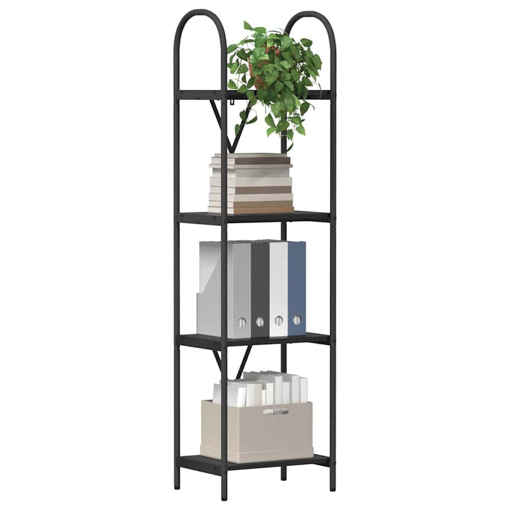 Bogreol Sort eg 40 x 30 x 146 cm Konstrueret træ