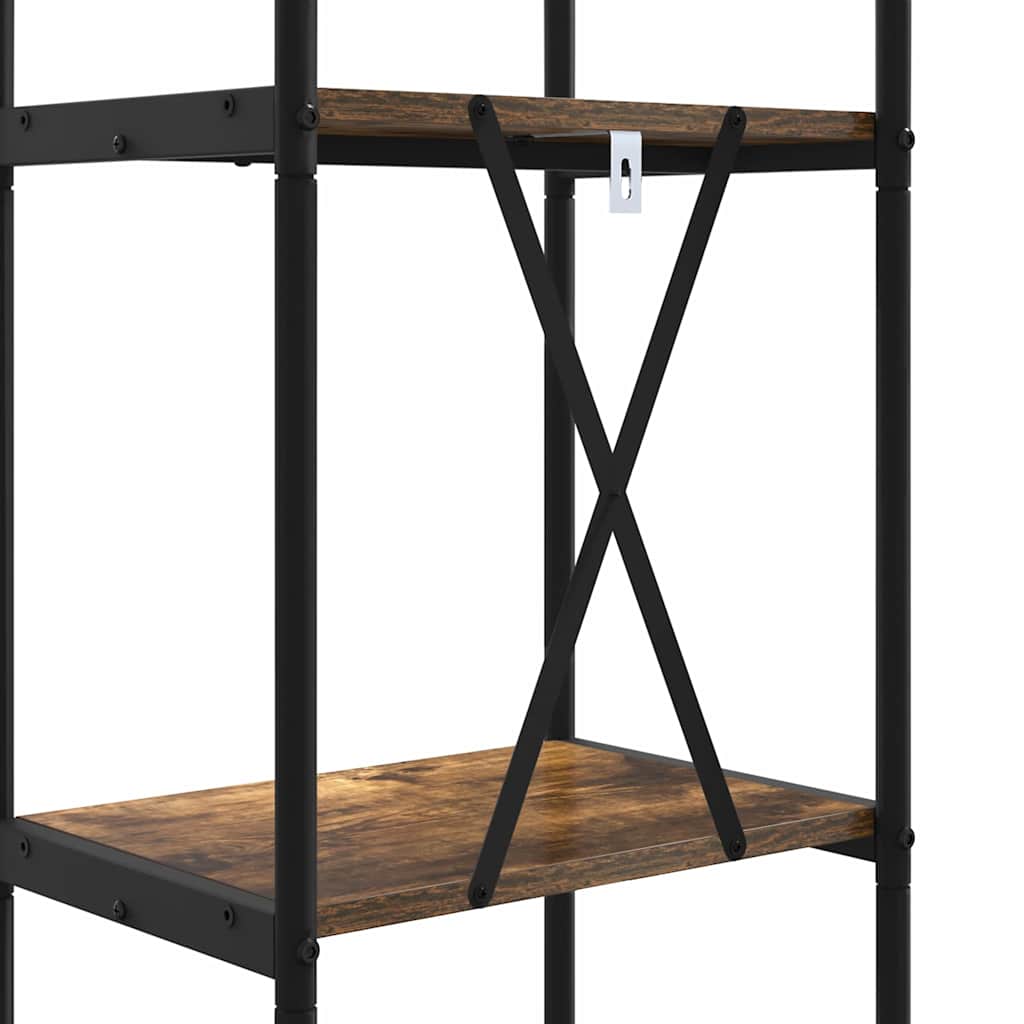Bogreol Røget eg 40 x 30 x 146 cm Konstrueret træ