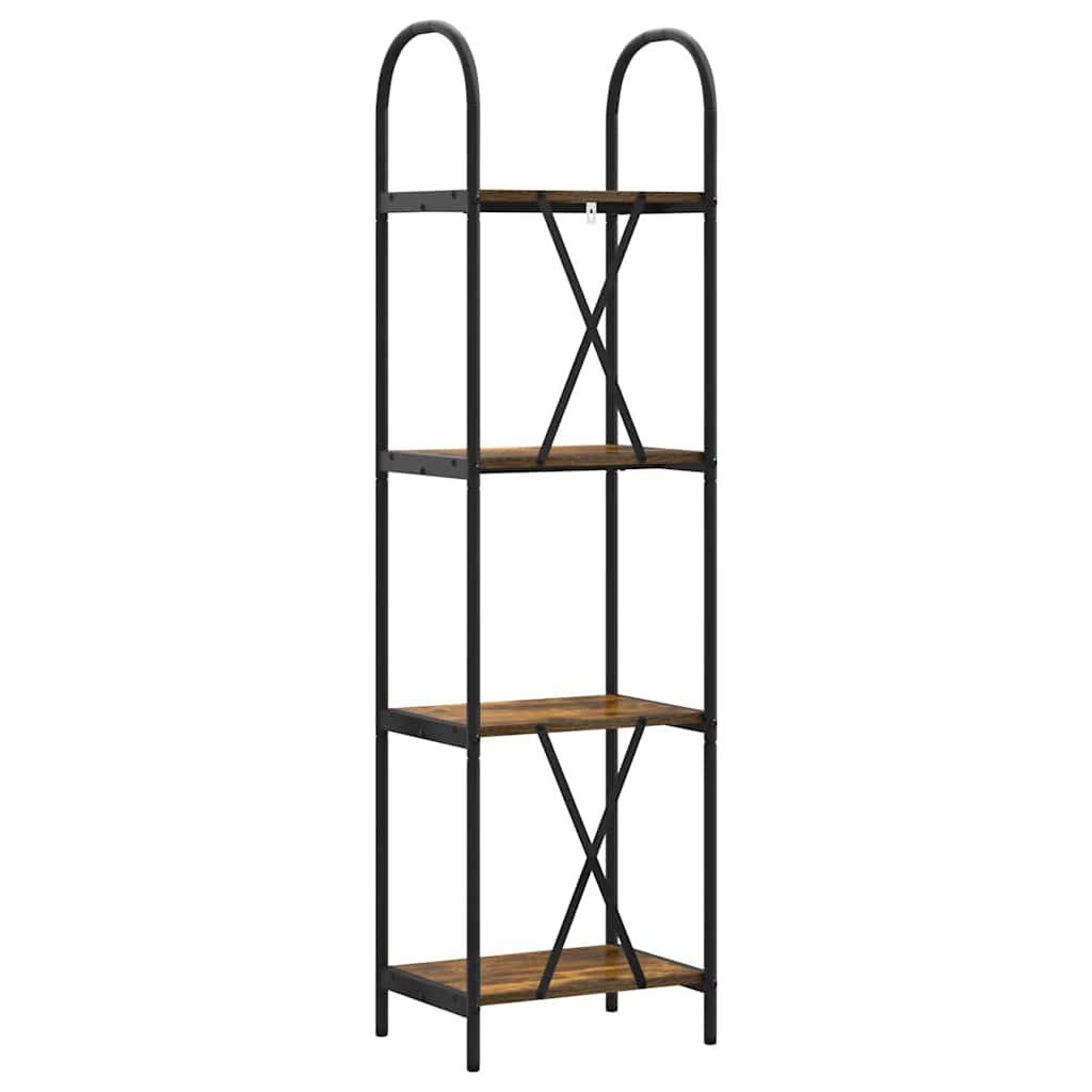 Bogreol Røget eg 40 x 30 x 146 cm Konstrueret træ