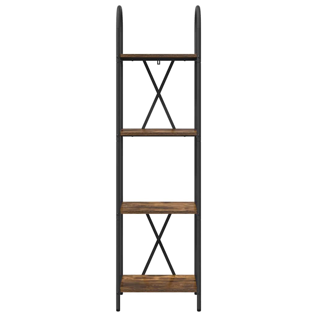Bogreol Røget eg 40 x 30 x 146 cm Konstrueret træ