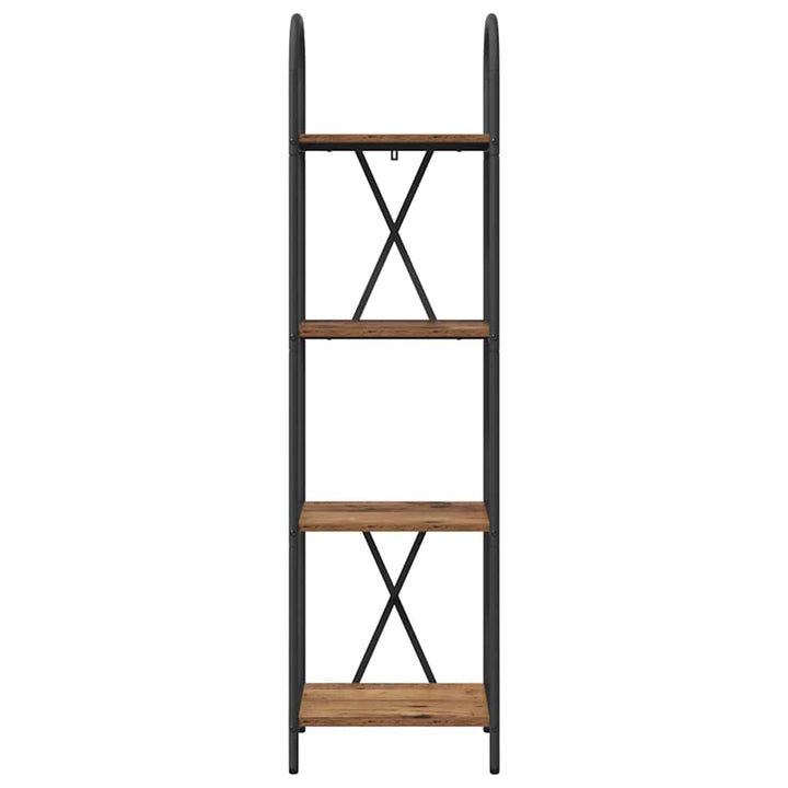 Bogreol Gammelt træ 40 x 30 x 146 cm Konstrueret træ