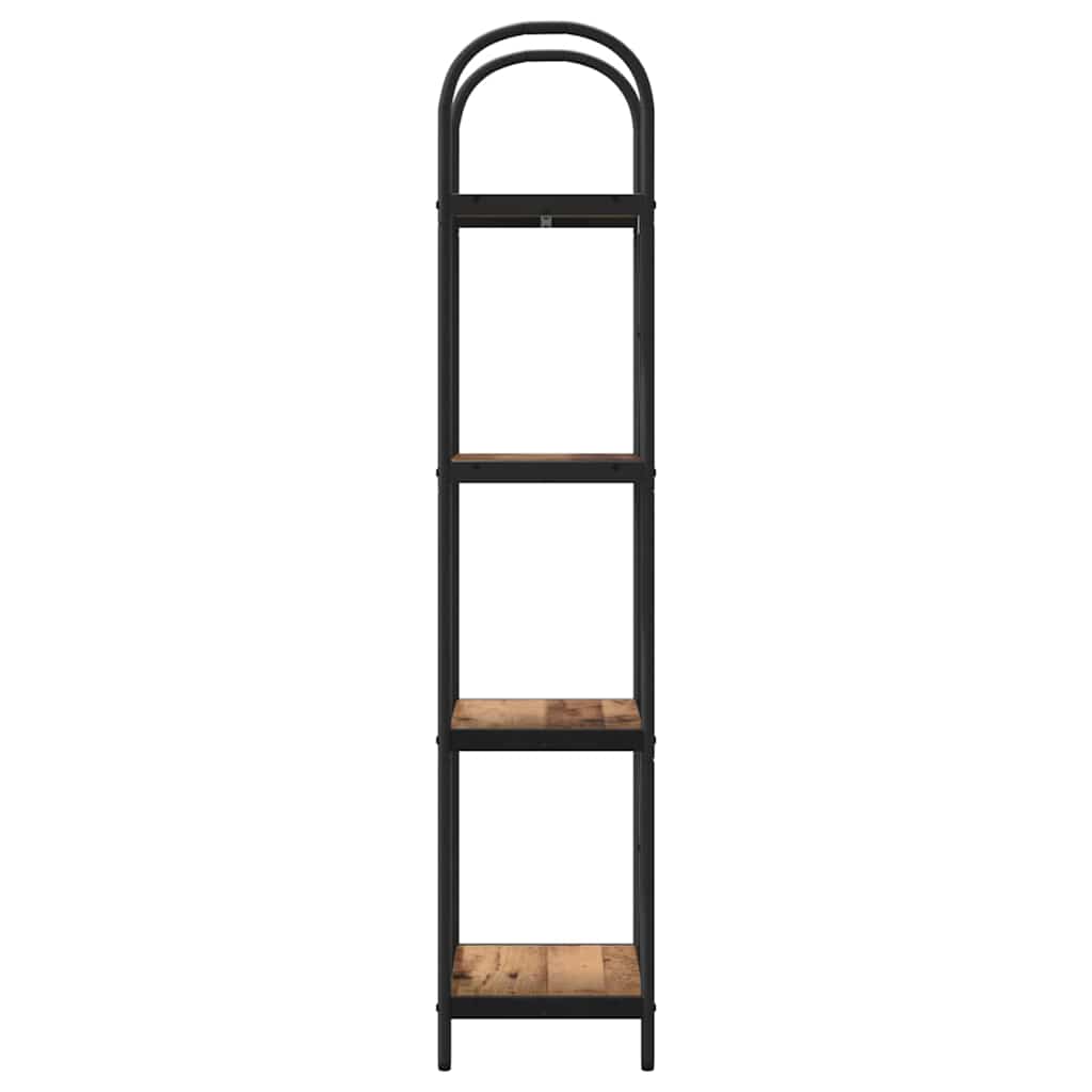 Bogreol Gammelt træ 40 x 30 x 146 cm Konstrueret træ