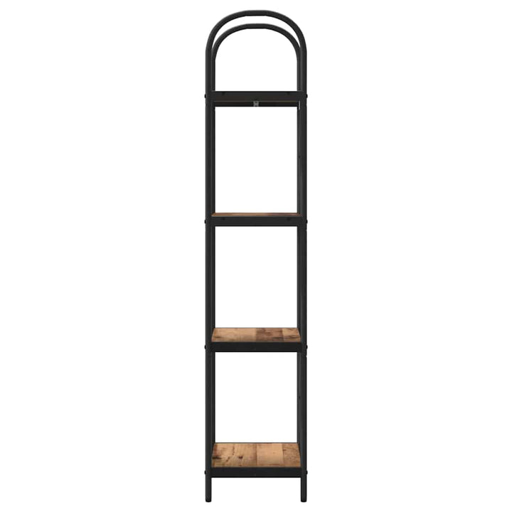 Bogreol Gammelt træ 40 x 30 x 146 cm Konstrueret træ