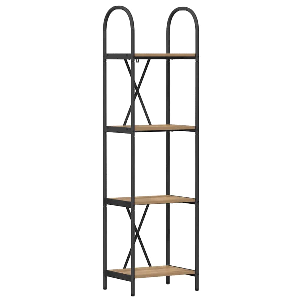 Bogreol Artisan Egetræ 40 x 30 x 146 cm Konstrueret træ