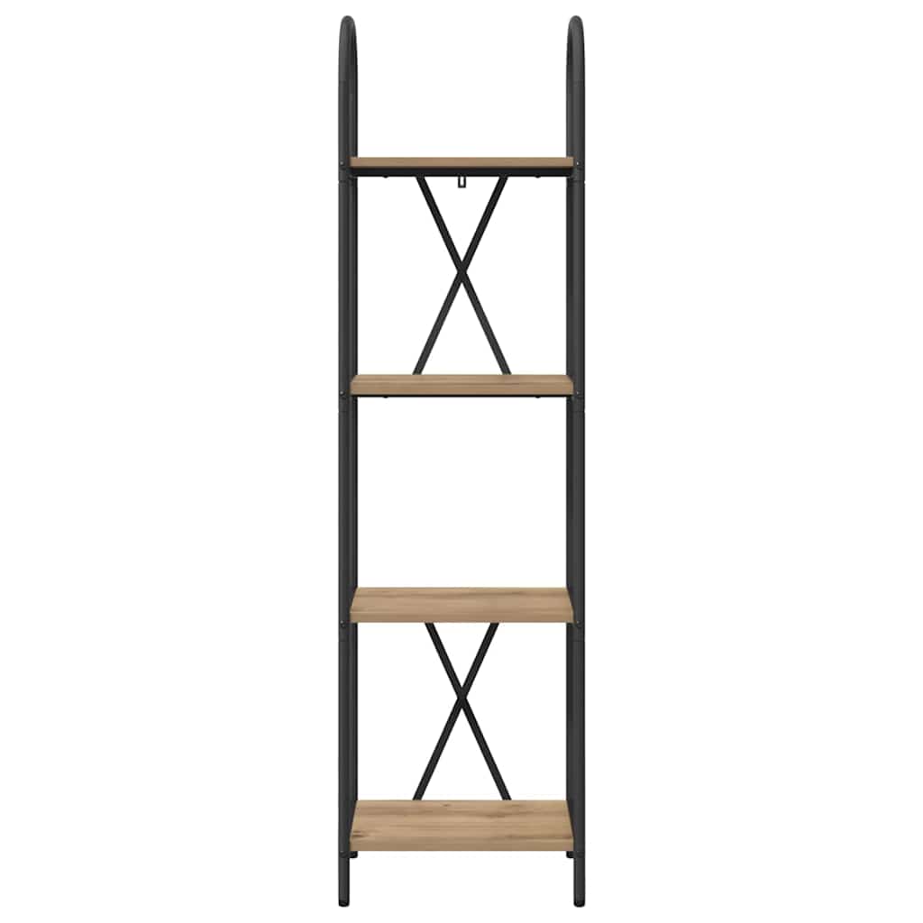 Bogreol Artisan Egetræ 40 x 30 x 146 cm Konstrueret træ