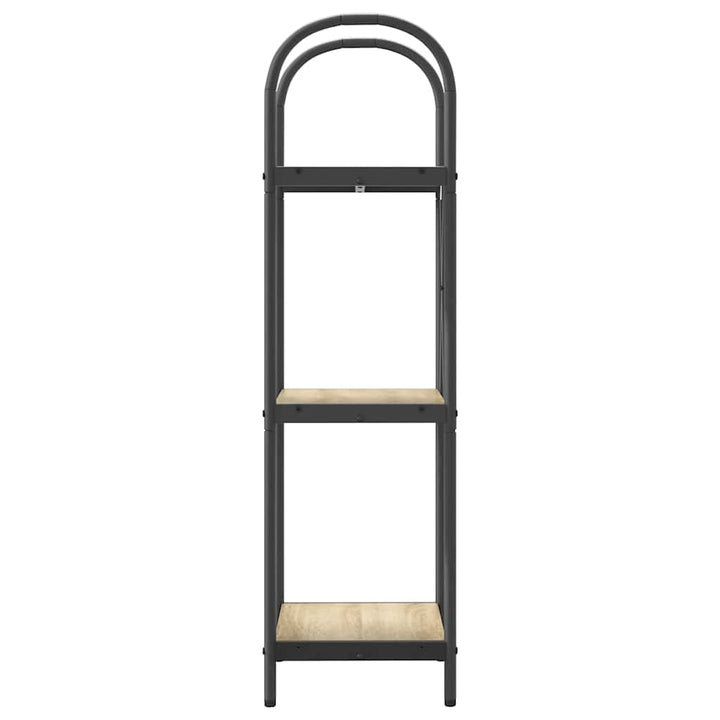 Bogreol 3 niveauer 40 x 30 x 109 cm Konstrueret træ Sonoma eg