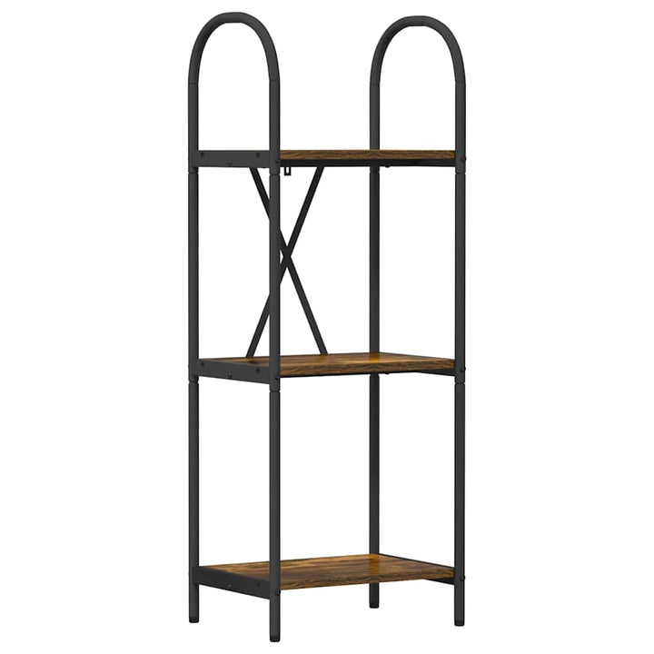 Bogreol Røget eg 40 x 30 x 109 cm Konstrueret træ