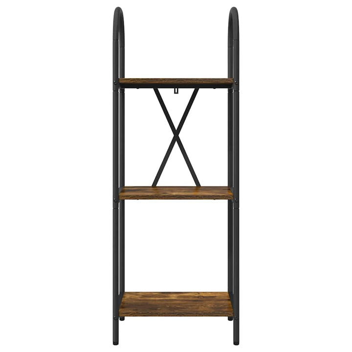 Bogreol Røget eg 40 x 30 x 109 cm Konstrueret træ
