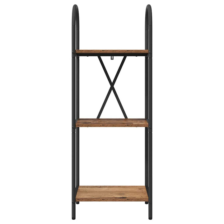 Bogreol Gammelt træ 40 x 30 x 109 cm Konstrueret træ