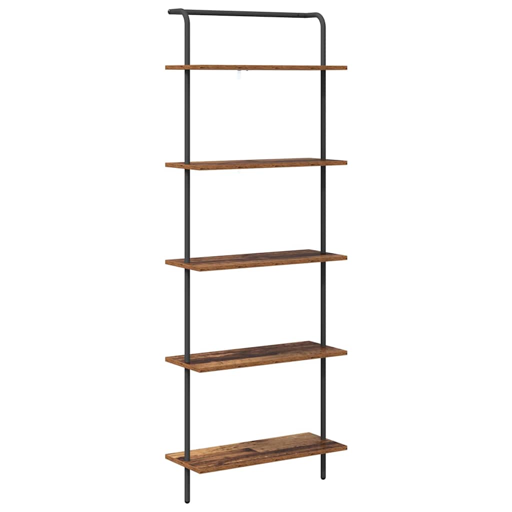 Bogreol Gammelt træ 60 x 24 x 168 cm Konstrueret træ