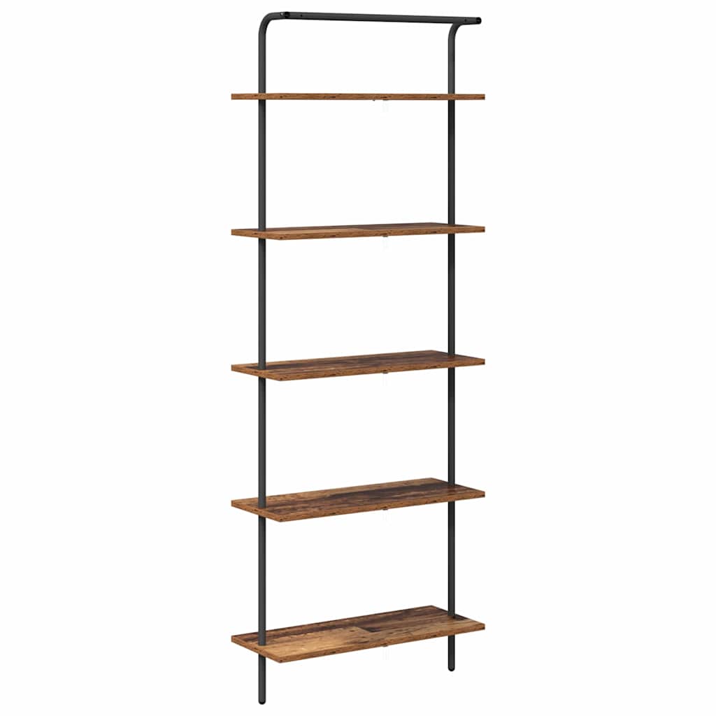 Bogreol Gammelt træ 60 x 24 x 168 cm Konstrueret træ