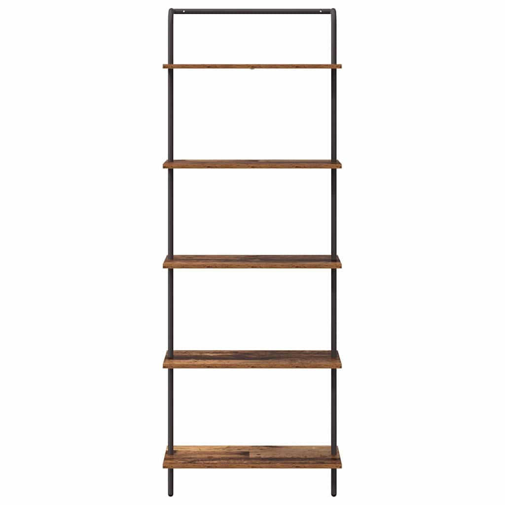 Bogreol Gammelt træ 60 x 24 x 168 cm Konstrueret træ