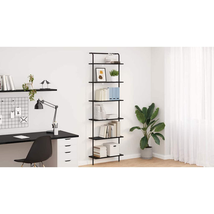 Bogreol Sort eg 60 x 24 x 203 cm Konstrueret træ