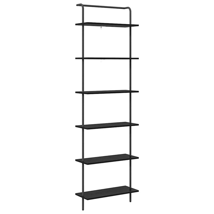 Bogreol Sort eg 60 x 24 x 203 cm Konstrueret træ