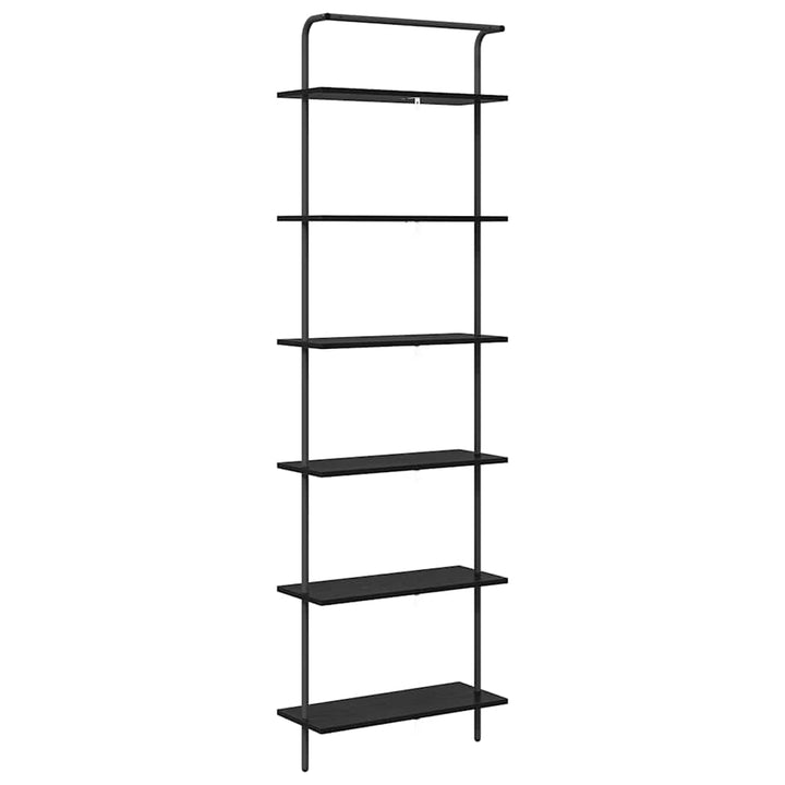 Bogreol Sort eg 60 x 24 x 203 cm Konstrueret træ