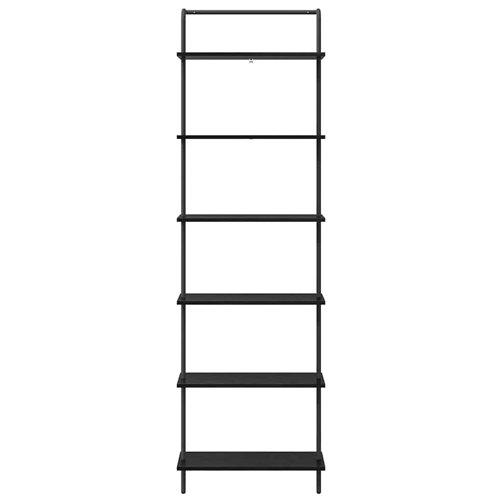 Bogreol Sort eg 60 x 24 x 203 cm Konstrueret træ