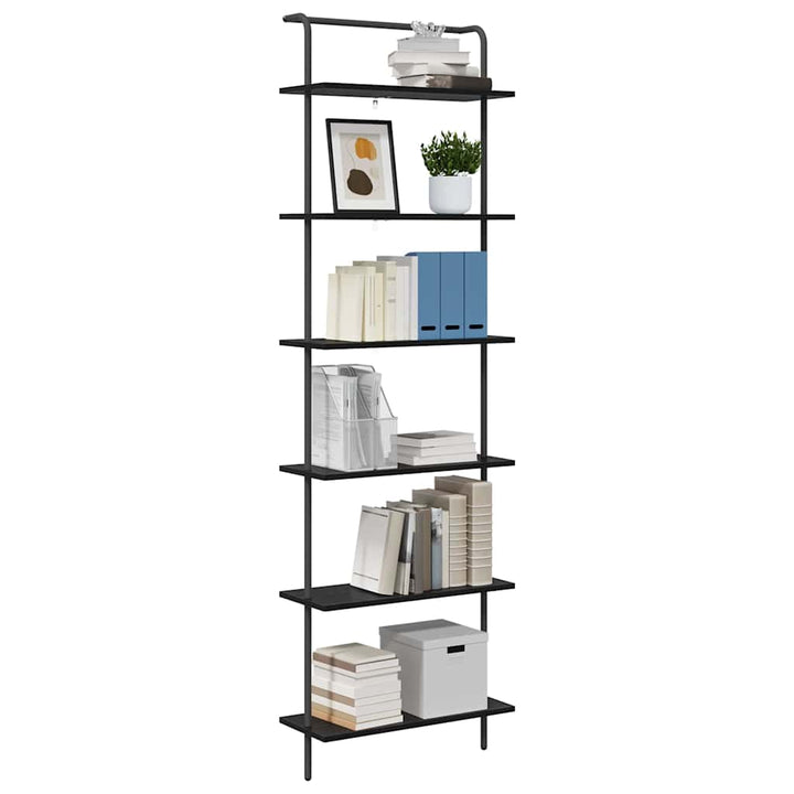 Bogreol Sort eg 60 x 24 x 203 cm Konstrueret træ