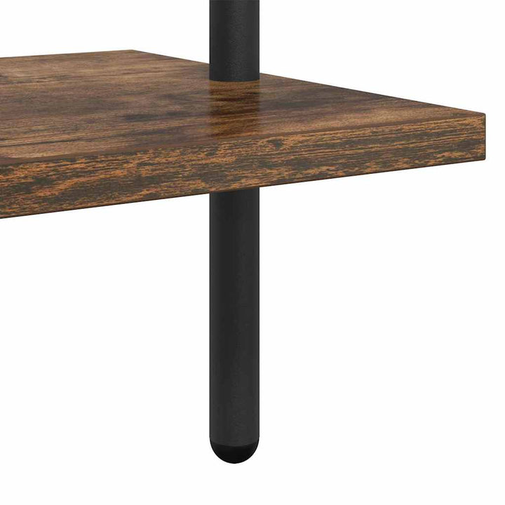 Bogreol Røget eg 60 x 24 x 203 cm Konstrueret træ