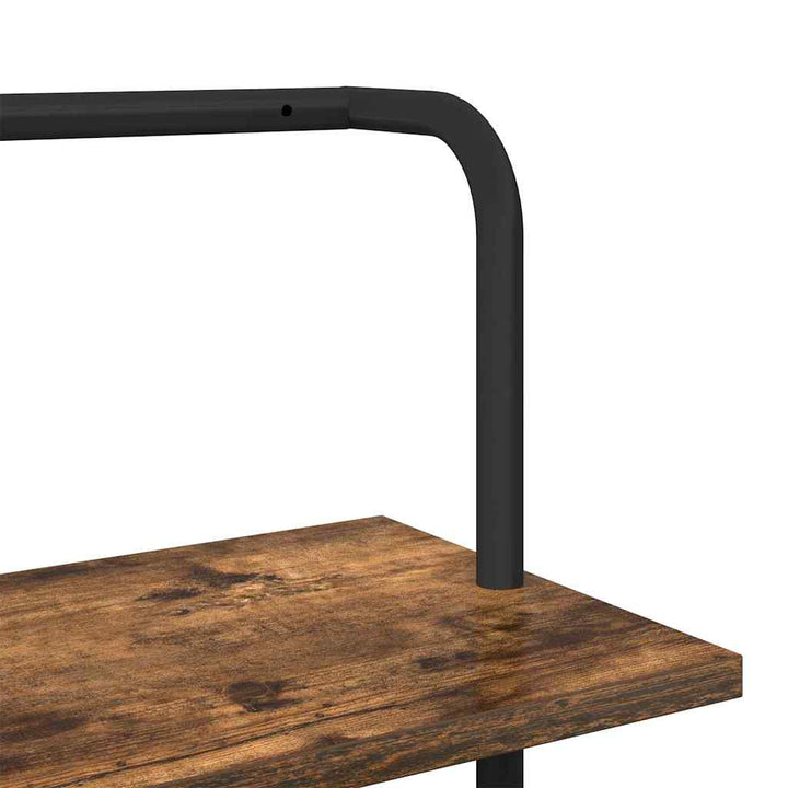 Bogreol Røget eg 60 x 24 x 203 cm Konstrueret træ