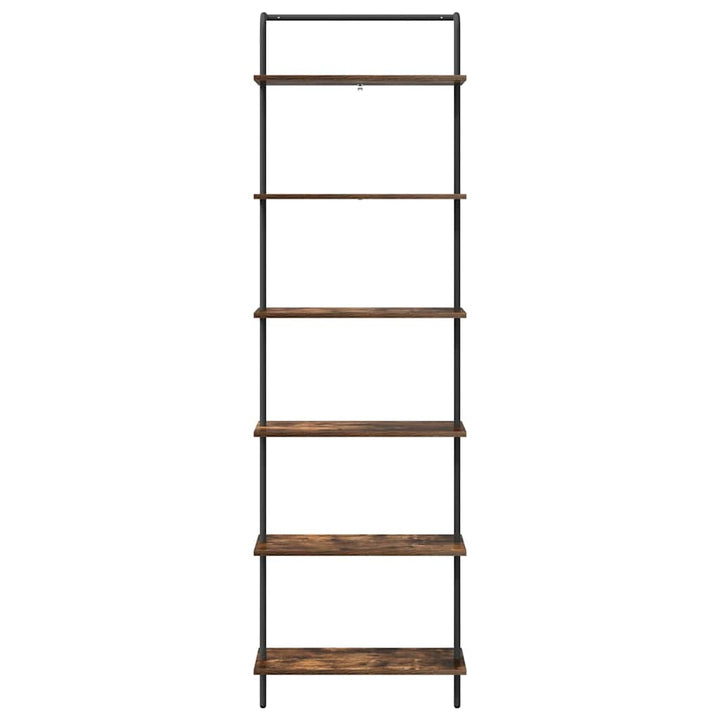Bogreol Røget eg 60 x 24 x 203 cm Konstrueret træ
