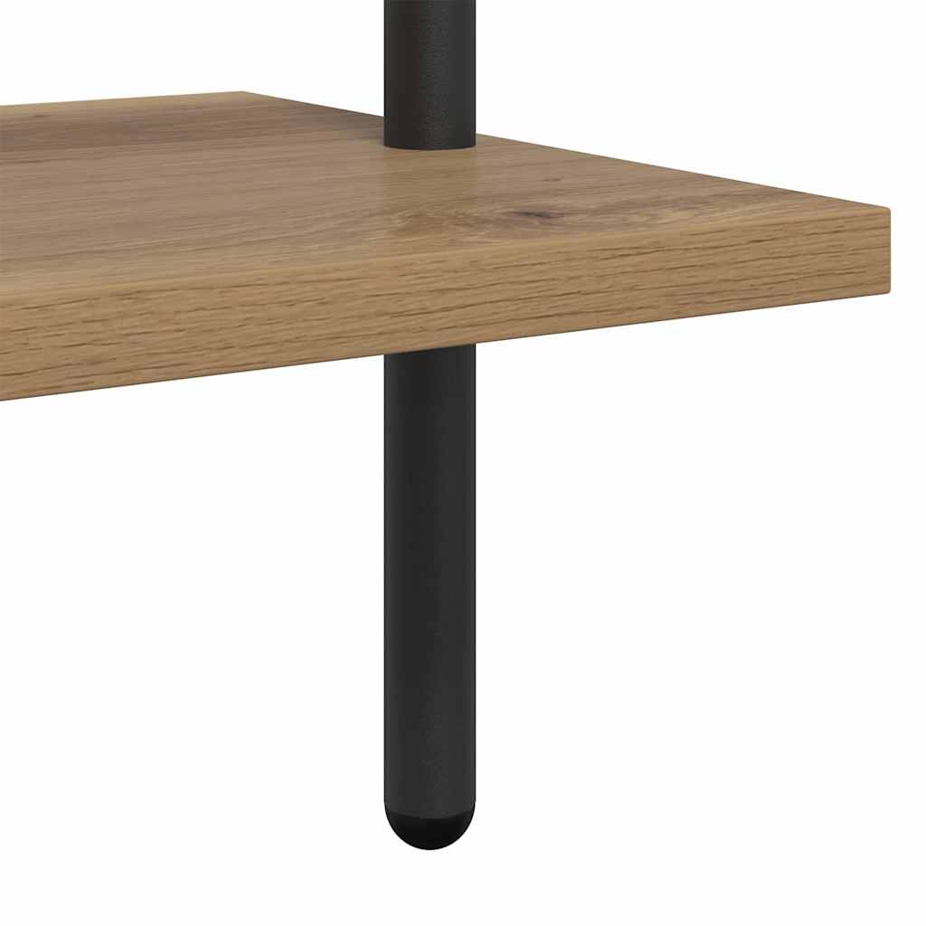 Bogreol 6 niveauer 60 x 24 x 203 cm Konstrueret træ