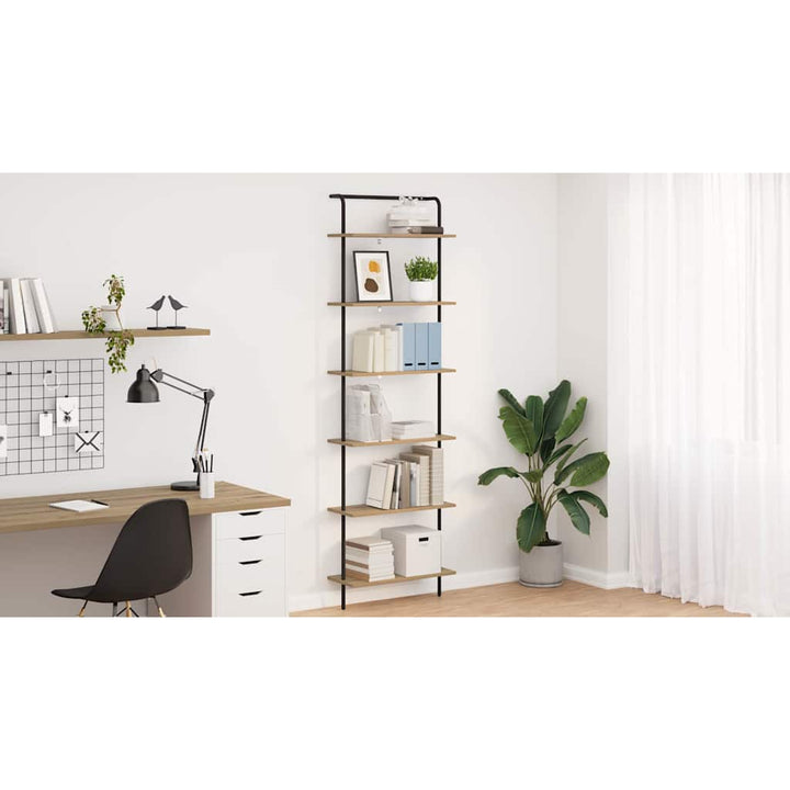 Bogreol Artisan Egetræ 60 x 24 x 203 cm Konstrueret træ