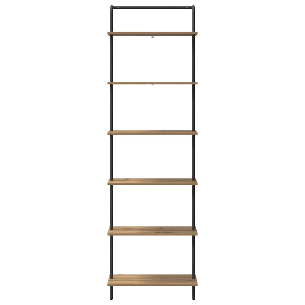 Bogreol Artisan Egetræ 60 x 24 x 203 cm Konstrueret træ