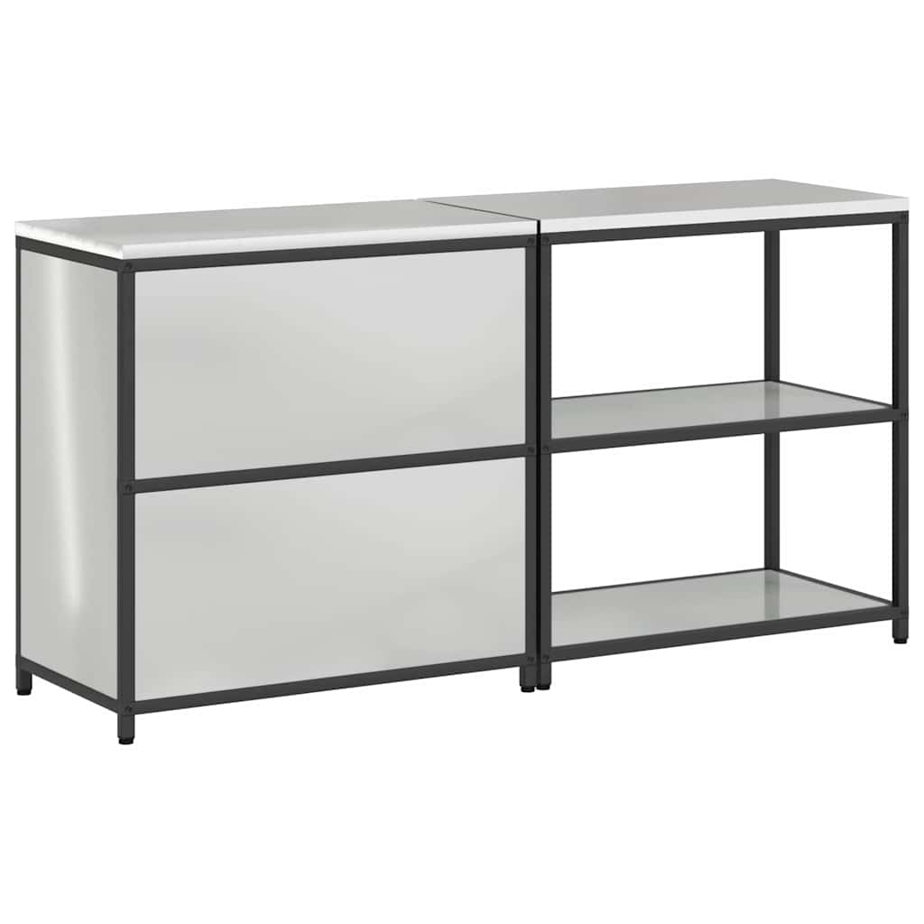 Køkkenopbevaringssæt HATTEM 2 pcs Sølv Galvaniseret stål