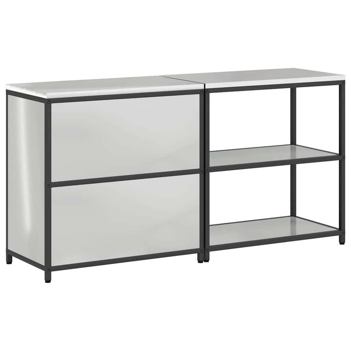 Køkkenopbevaringssæt HATTEM 2 pcs Sølv Galvaniseret stål