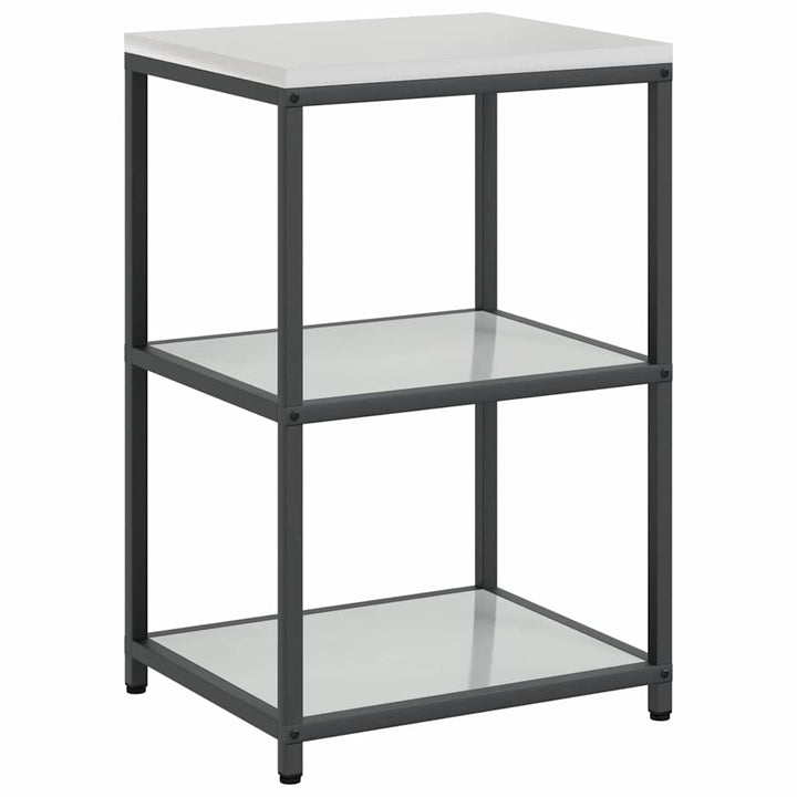 Køkkenopbevaringssæt med hylde 2 pcs Sølv Galvaniseret stål