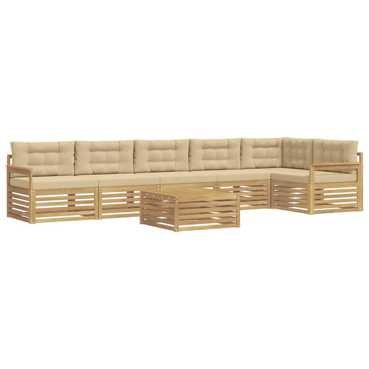 Udendørs sofagruppe 7 stk. Hvid og Beige