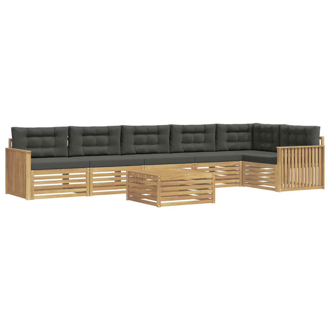 Udendørs sofagruppe 7 pcs Hvid og antracit 79 x 79 x 37 cm