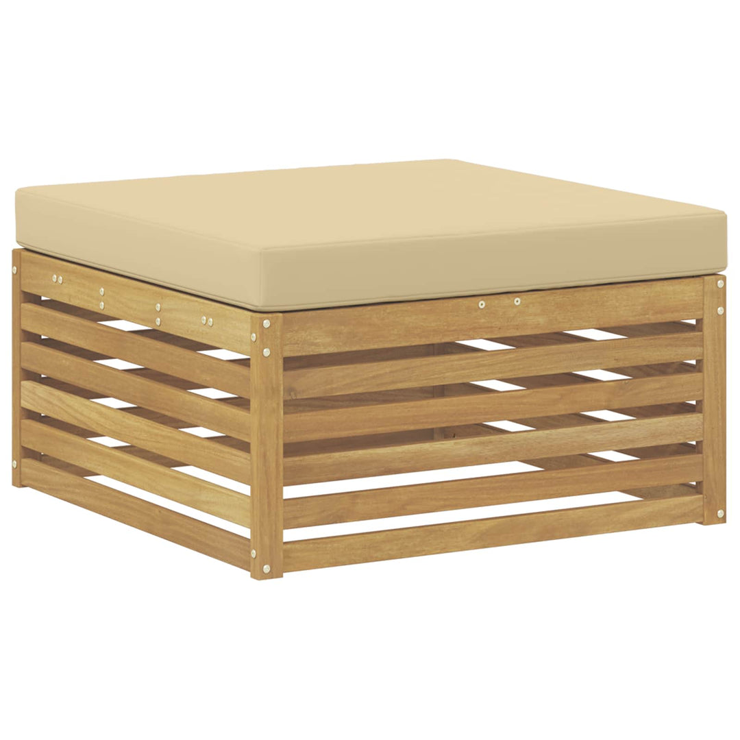 Udendørs sofagruppe 7 stk. Hvid og Beige