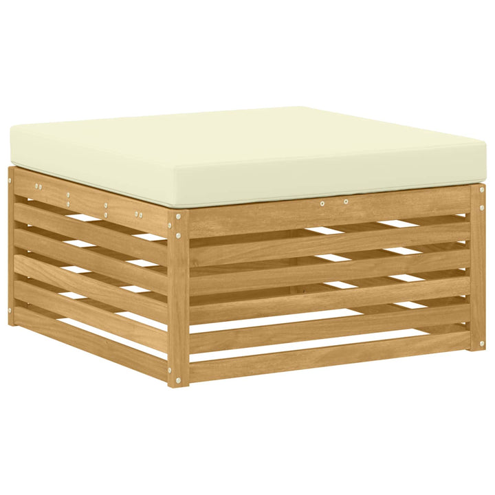 Udendørs sofagruppe 8 stk. Hvid og cremefarvet