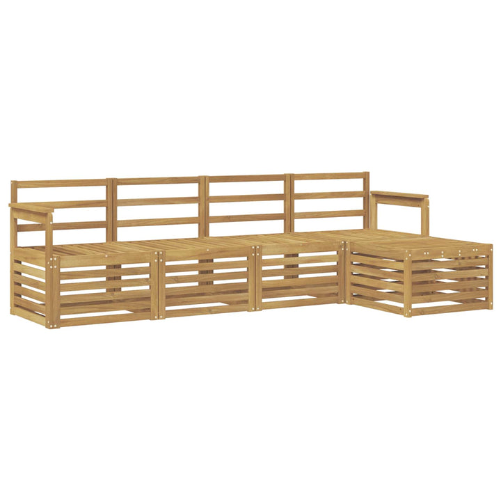 Udendørs sofagruppe 5 pcs Hvid 249 x 122,5 x 73 cm
