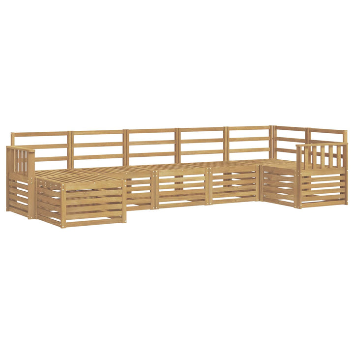 Udendørs sofagruppe 7 pcs Hvid