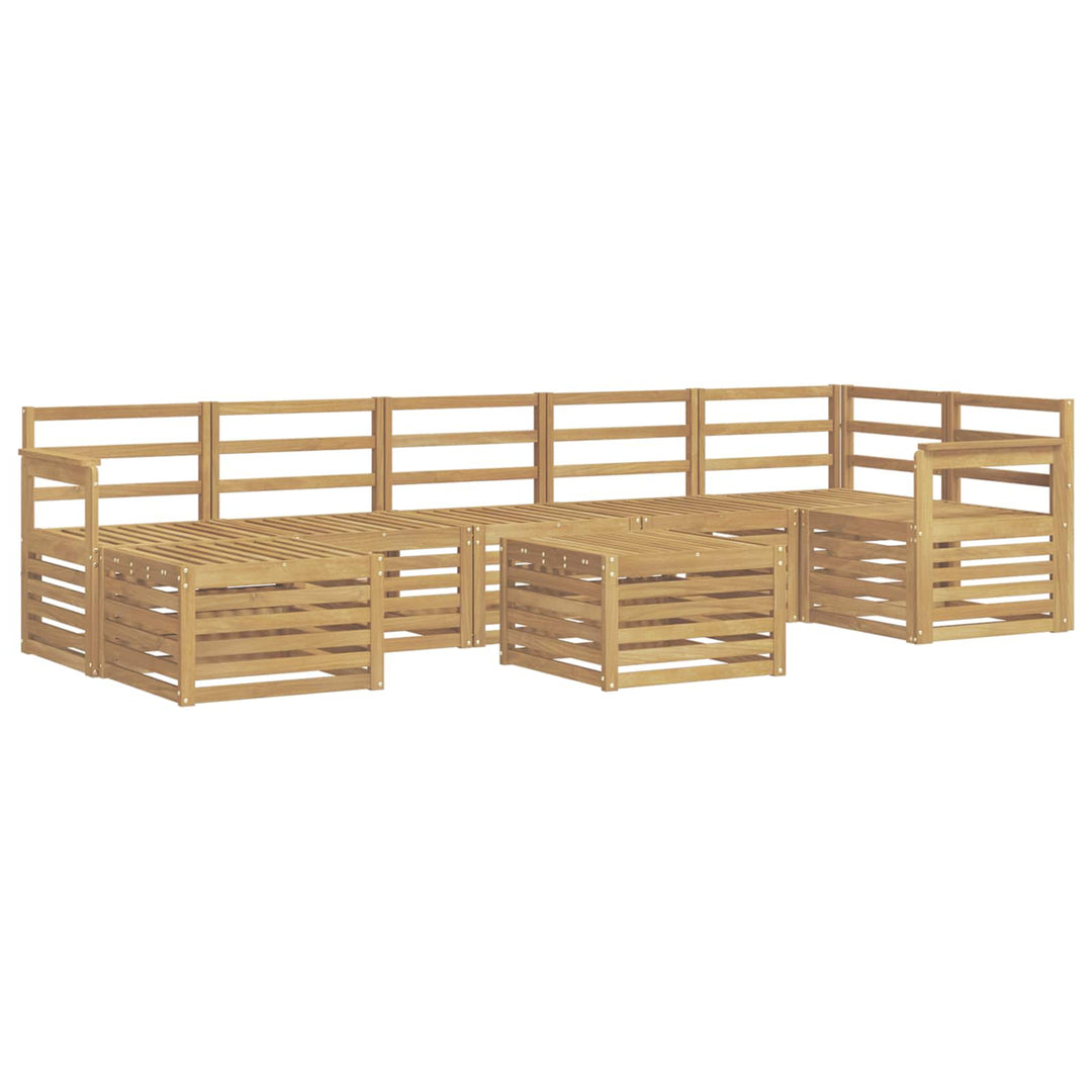 Udendørs sofagruppe 8 pcs Hvid 59 x 59 x 37 cm