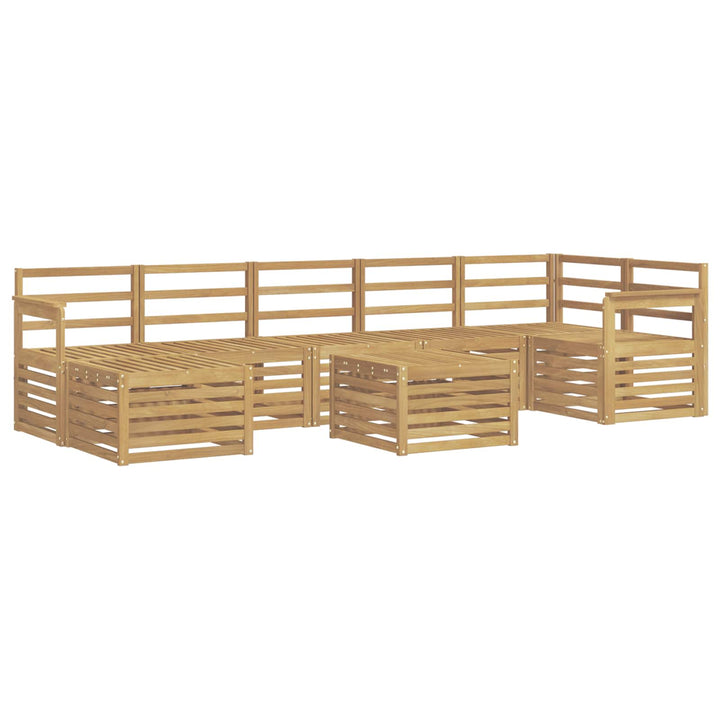 Udendørs sofagruppe 8 pcs Hvid 59 x 59 x 37 cm