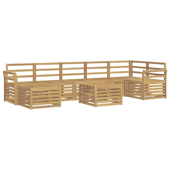 Udendørs sofagruppe 8 pcs Hvid 59 x 59 x 37 cm