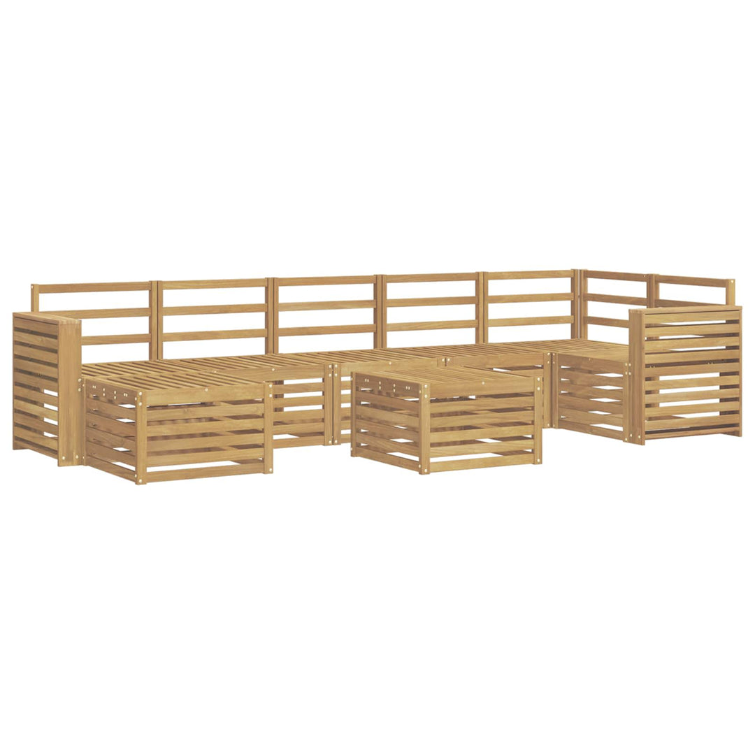 Udendørs sofagruppe 8 pcs Hvid 59 x 59 x 37 cm