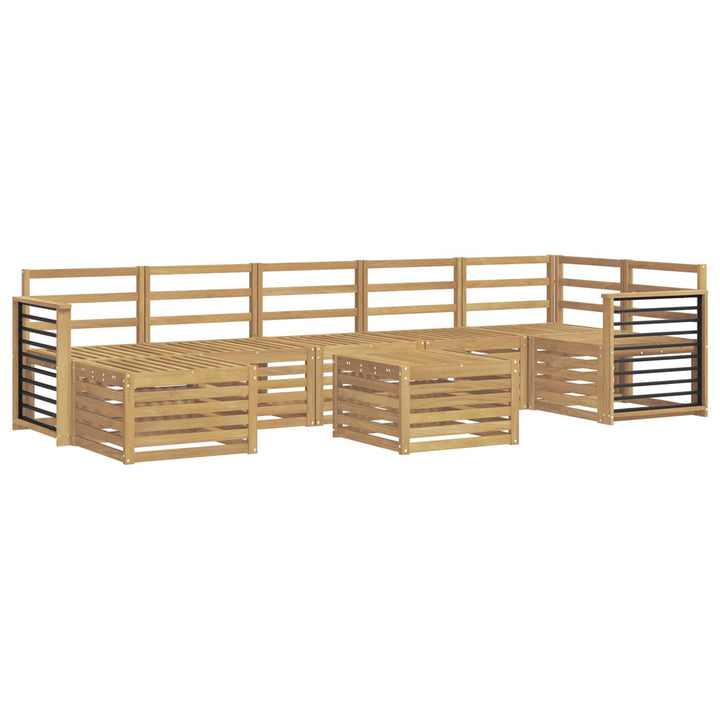 Udendørs sofagruppe 8 pcs Hvid 59 x 59 x 37 cm