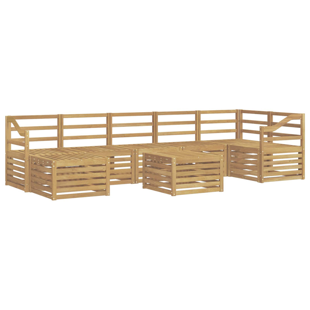 Udendørs sofagruppe 8 pcs Hvid 59 x 59 x 37 cm