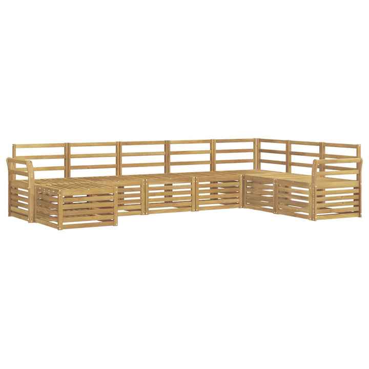 Udendørs sofagruppe 8 pcs Hvid 308 x 190 x 73 cm