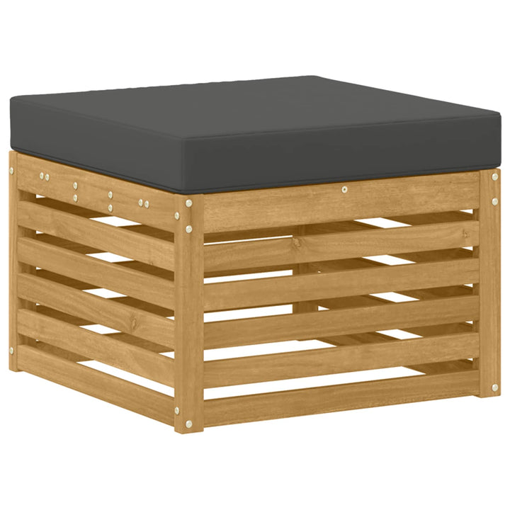 Udendørs sofagruppe 8 pcs Hvid og antracit 306 x 187,5 x 73 cm